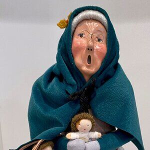 Byers Caroler Old woman dollmaker collectible